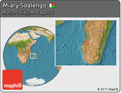 Satellite Location Map of Miary-Soalengo