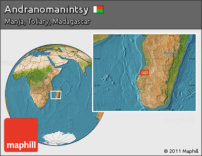 Satellite Location Map of Andranomanintsy