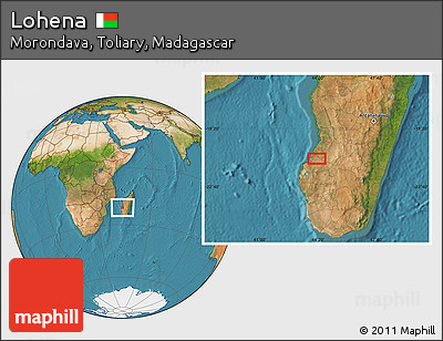 Satellite Location Map of Lohena