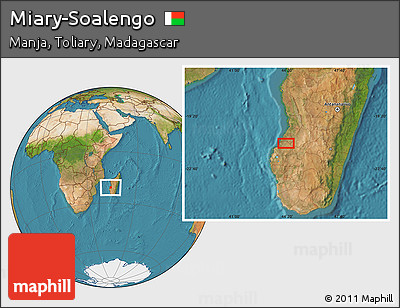 Satellite Location Map of Miary-Soalengo