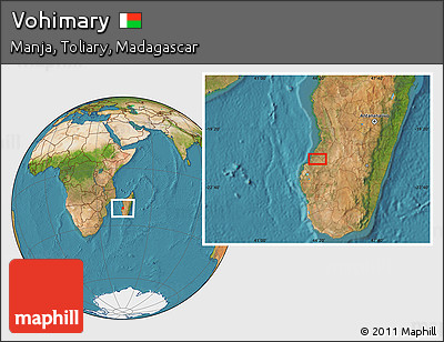 Satellite Location Map of Vohimary