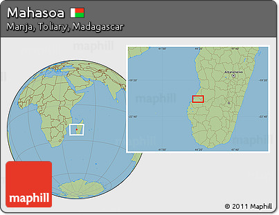 Savanna Style Location Map of Mahasoa