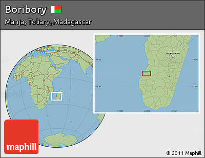 Savanna Style Location Map of Boribory