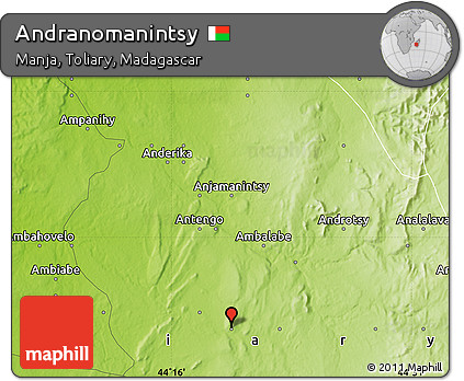 Physical Map of Andranomanintsy
