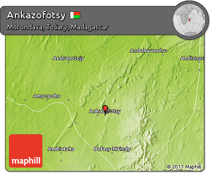 Physical Map of Ankazofotsy