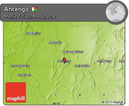 Physical Map of Antengo