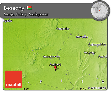 Physical Map of Besaony