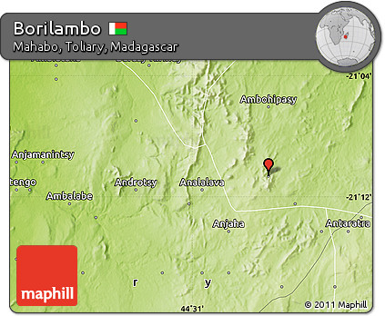 Physical Map of Borilambo