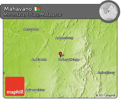 Physical Map of Mahavano