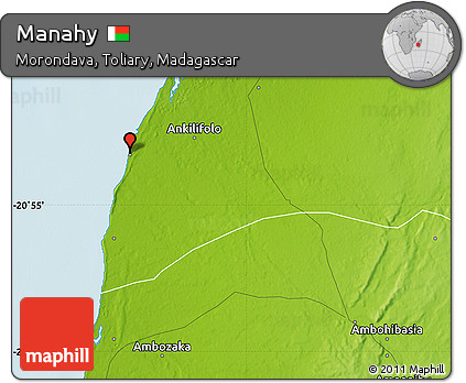 Physical Map of Manahy