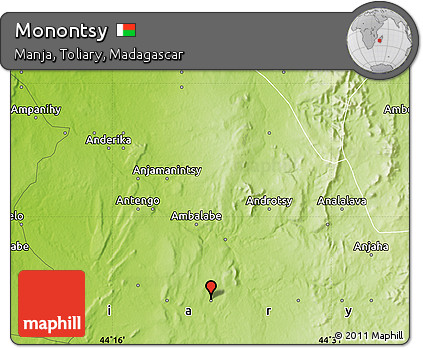 Physical Map of Monontsy