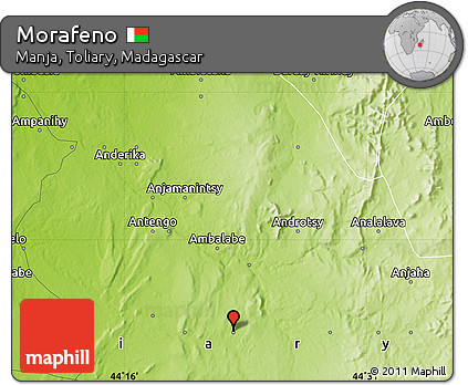 Physical Map of Morafeno