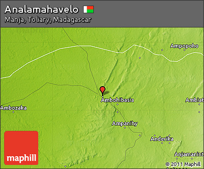 Physical Map of Analamahavelo
