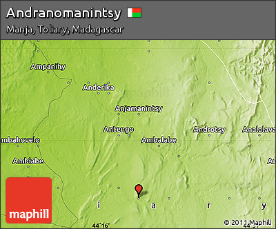 Physical Map of Andranomanintsy
