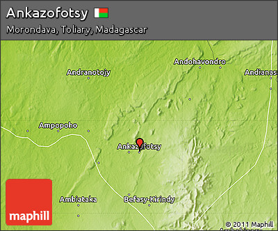 Physical Map of Ankazofotsy