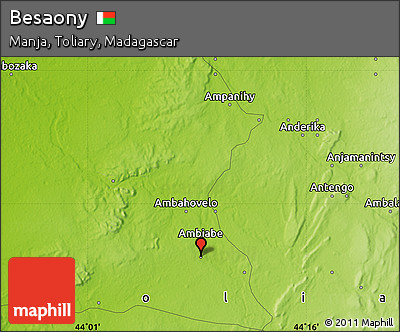 Physical Map of Besaony