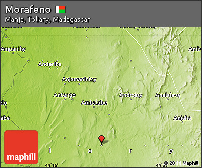 Physical Map of Morafeno