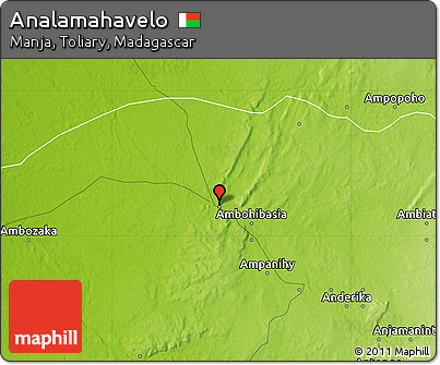 Physical Map of Analamahavelo