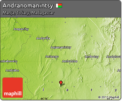 Physical Map of Andranomanintsy