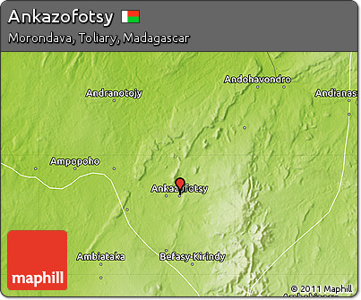 Physical Map of Ankazofotsy