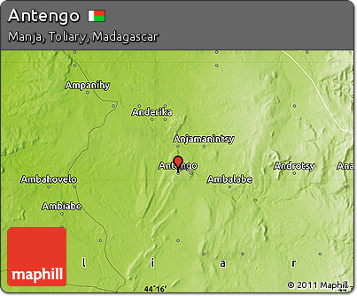 Physical Map of Antengo