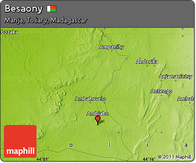 Physical Map of Besaony