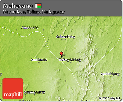 Physical Map of Mahavano