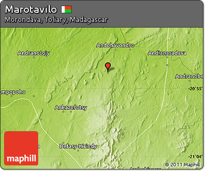 Physical Map of Marotavilo