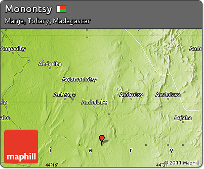 Physical Map of Monontsy