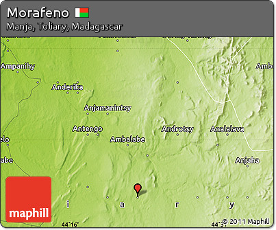 Physical Map of Morafeno