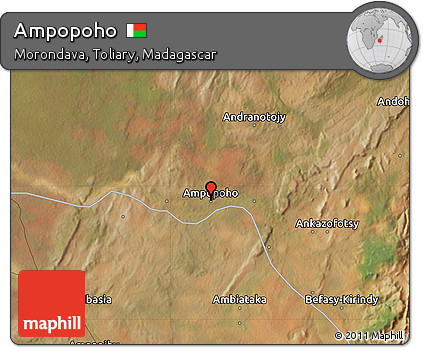 Satellite Map of Ampopoho