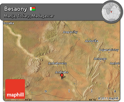Satellite Map of Besaony