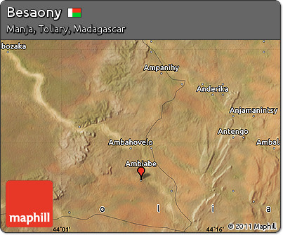 Satellite Map of Besaony