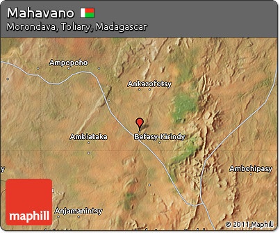 Satellite Map of Mahavano