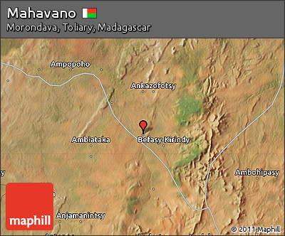 Satellite Map of Mahavano