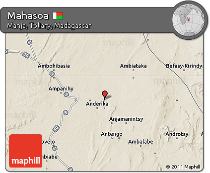 Shaded Relief Map of Mahasoa