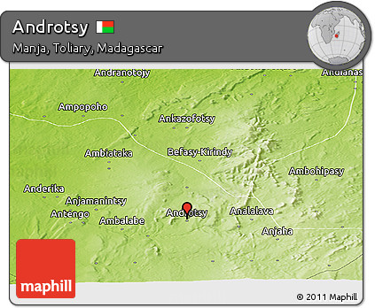 Physical Panoramic Map of Androtsy