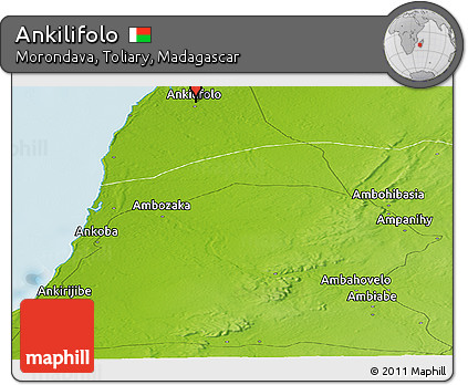 Physical Panoramic Map of Ankilifolo