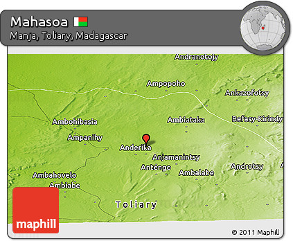 Physical Panoramic Map of Mahasoa