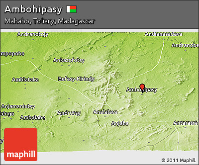 Physical Panoramic Map of Ambohipasy