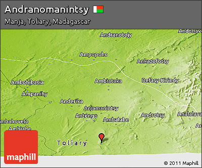 Physical Panoramic Map of Andranomanintsy