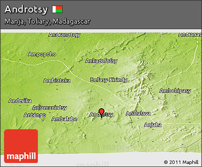 Physical Panoramic Map of Androtsy