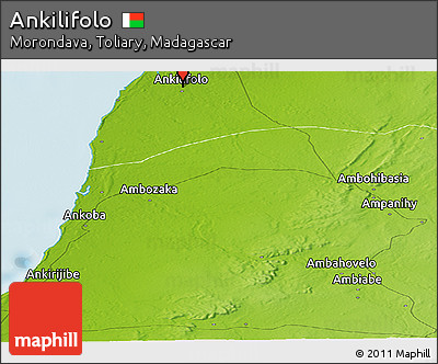 Physical Panoramic Map of Ankilifolo