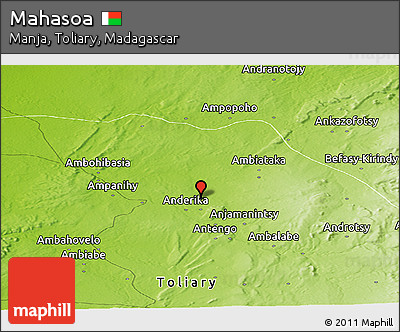 Physical Panoramic Map of Mahasoa