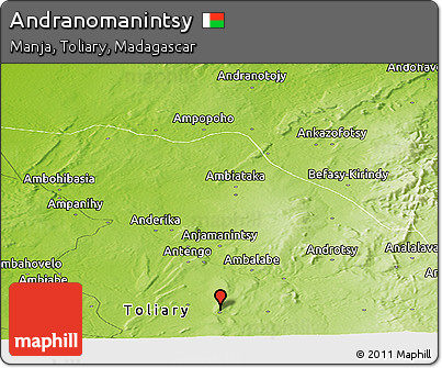 Physical Panoramic Map of Andranomanintsy