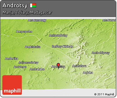 Physical Panoramic Map of Androtsy