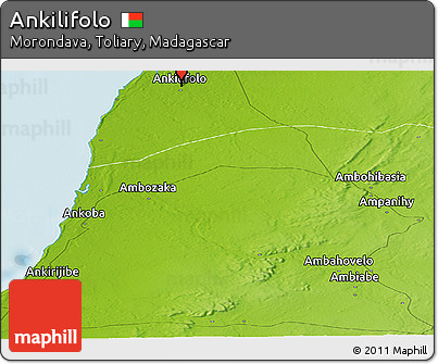 Physical Panoramic Map of Ankilifolo