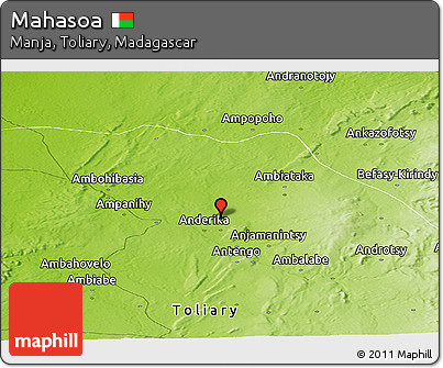 Physical Panoramic Map of Mahasoa
