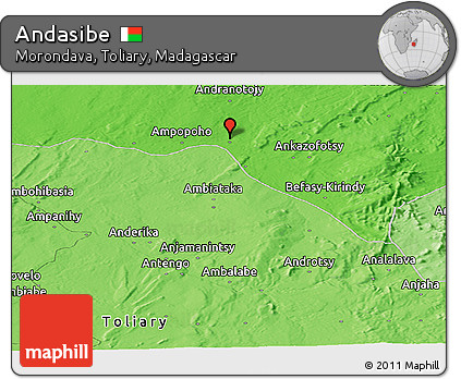 Political Panoramic Map of Andasibe