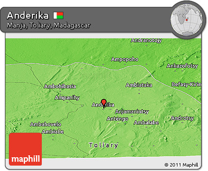Political Panoramic Map of Anderika